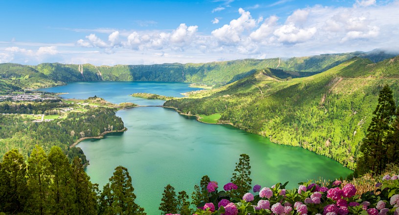 Lacs de Sete Cidades (Ponta Delgada), São Miguel, Açores, Portugal